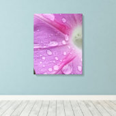Wassertropfen Gestrickte Canvas drucken Leinwanddruck (Insitu (Holzboden))