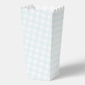 Wassertropfen Gingham-Junge-Baby-Party Danke Geschenkschachtel (Rückseite)