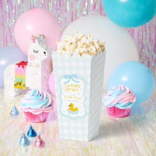 Wassertropfen Gingham-Junge-Baby-Party Geschenkschachtel