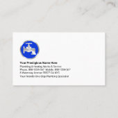 Wassertropfen Gold-Wasserschicht Visitenkarte (Rückseite)