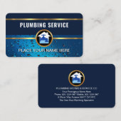 Wassertropfen Goldklumpen Visitenkarte (Vorne/Hinten)