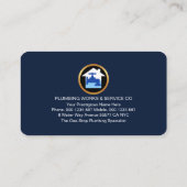 Wassertropfen Goldklumpen Visitenkarte (Rückseite)