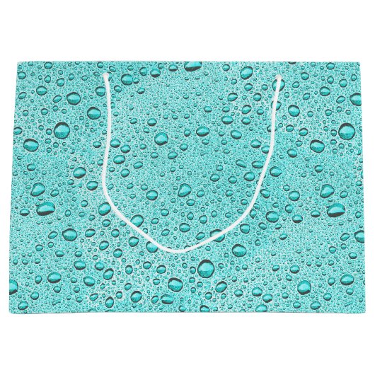 Wassertropfen Große Geschenktüte (Vorderseite)