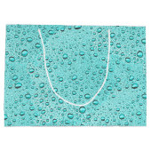 Wassertropfen Große Geschenktüte (Rückseite)