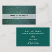 Wassertropfen im grünen Hintergrund Visitenkarte (Vorne/Hinten)