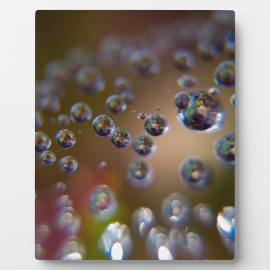 Wassertropfen in Bewegung Fotoplatte (Vorderseite)