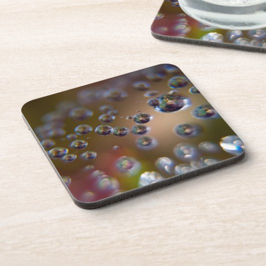 Wassertropfen in Bewegung Getränkeuntersetzer (Linke Seite)