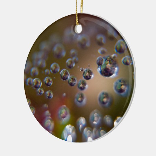 Wassertropfen in Bewegung Keramikornament (Links)