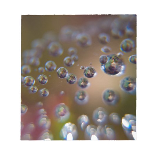 Wassertropfen in Bewegung Notizblock (Vorderseite)
