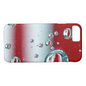 Wassertropfen in rot-weiß gestreift Case-Mate iPhone hülle (Rückseite (Horizontal))