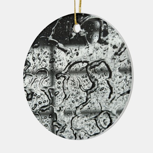 Wassertropfen Keramik Ornament (Links)