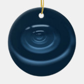 Wassertropfen Keramikornament (Vorne)