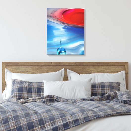 Wassertropfen Leinwanddruck (Insitu (Schlafzimmer))