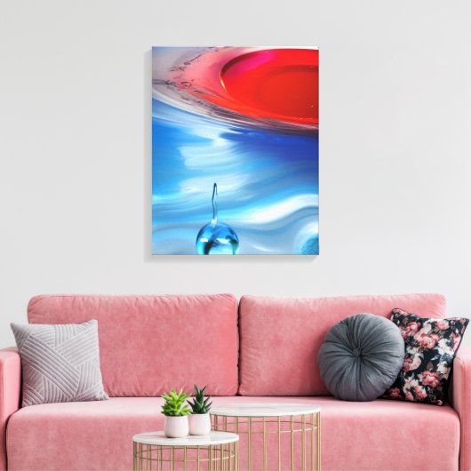 Wassertropfen Leinwanddruck (Insitu (Wohnzimmer))