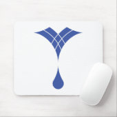 Wassertropfen-Logo auf Mauspad (Mit Mouse)
