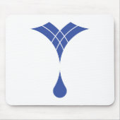 Wassertropfen-Logo auf Mauspad (Vorne)