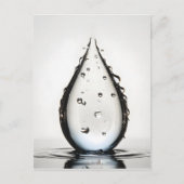 Wassertropfen-Makro Postkarte (Vorderseite)