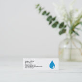 Wassertropfen Mini Visitenkarte (Stehend Vorderseite)