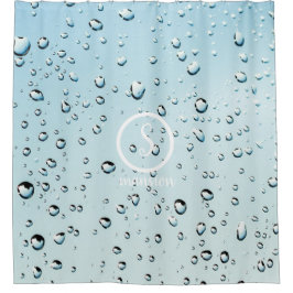 Wassertropfen mit individuell anpassbarem Logo und Duschvorhang