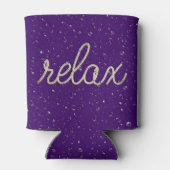 Wassertropfen mit Rope Relax Text kann kühler Dosenkühler (Rückseite)