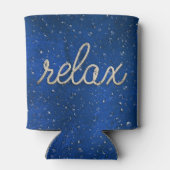 Wassertropfen mit Rope Relax Text kann kühler Dosenkühler (Rückseite)