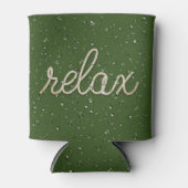 Wassertropfen mit Rope Relax Text kann kühler Dosenkühler (Vorderseite)