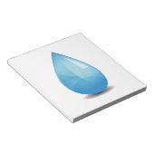 Wassertropfen Notizblock (angewinkelt)