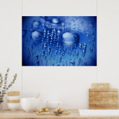Wassertropfen Poster (Küche)