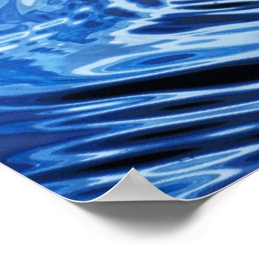 Wassertropfen Poster (Ecke)