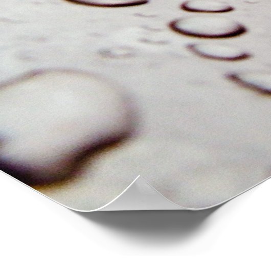 Wassertropfen Poster (Ecke)