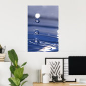 Wassertropfen Poster (Heimbüro)