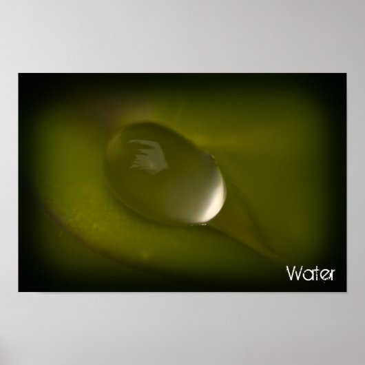 Wassertropfen Poster 2 (Vorne)