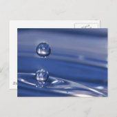 Wassertropfen Postkarte (Vorne/Hinten)