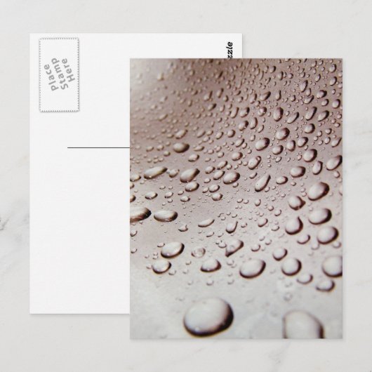 Wassertropfen Postkarte (Vorne/Hinten)