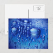 Wassertropfen Postkarte (Vorne/Hinten)