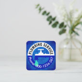 Wassertropfen Quadratische Visitenkarte (Stehend Vorderseite)