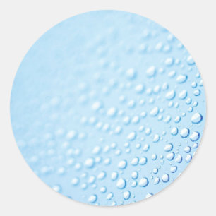 Wassertropfen Regen Nass Macro Foto Abstrakter Som Runder Aufkleber
