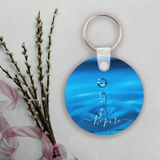 Wassertropfen Schlüsselanhänger