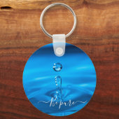 Wassertropfen Schlüsselanhänger (Vorderseite)