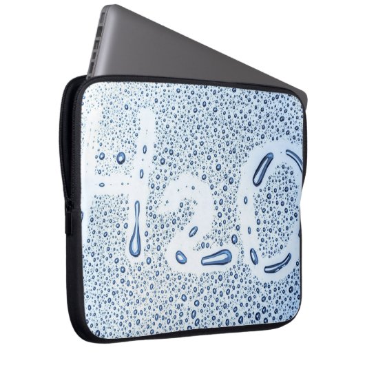 Wassertropfen Splash H2O Laptopschutzhülle (Vorne Rechts)