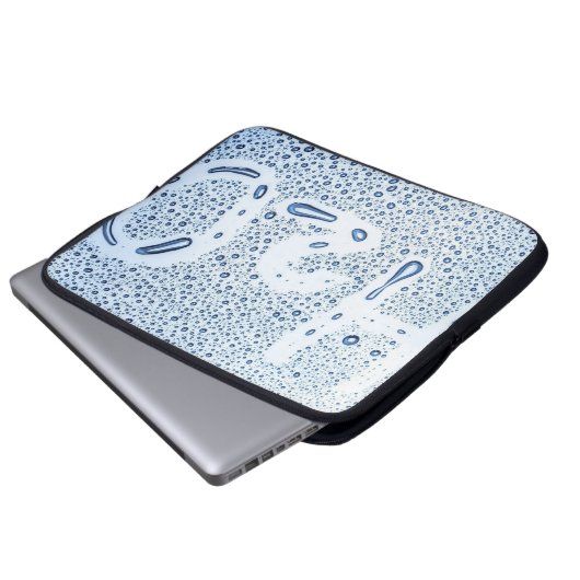 Wassertropfen Splash H2O Laptopschutzhülle (Vorne Knopf)