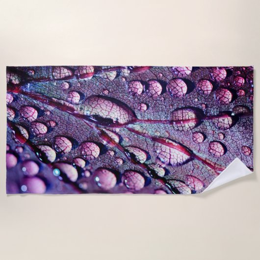 Wassertropfen Strandtuch (Vorderseite)