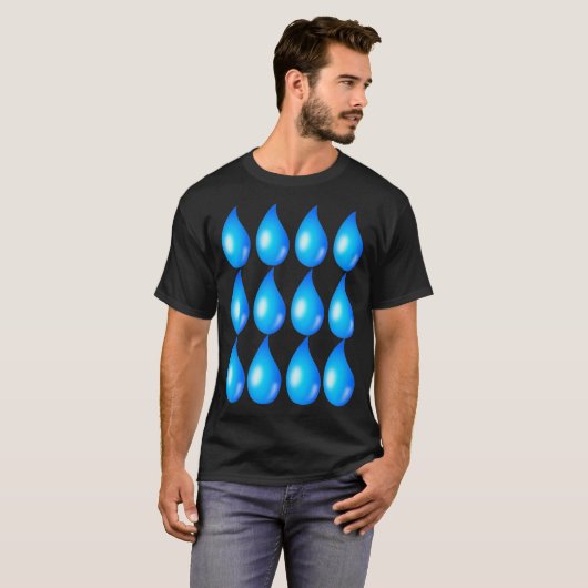 Wassertropfen T-Shirt (Vorne ganz)