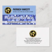 Wassertropfen Transluzenter Klempnerservice Visitenkarte (Vorne/Hinten)