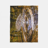 Wassertropfen Tropfen Fleecedecke (Vorderseite)