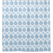 Wassertropfen und Blasen Duschvorhang (Vorderseite)