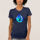 Wassertropfen und Orca T-Shirt (Vorderseite)
