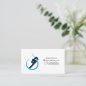 Wassertropfen und Wasserschlüssel, Installations-S Visitenkarte (Stehend Vorderseite)