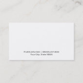 Wassertropfen Visitenkarte (Rückseite)