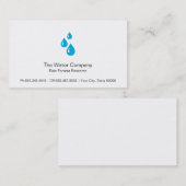 Wassertropfen Visitenkarte (Vorne/Hinten)